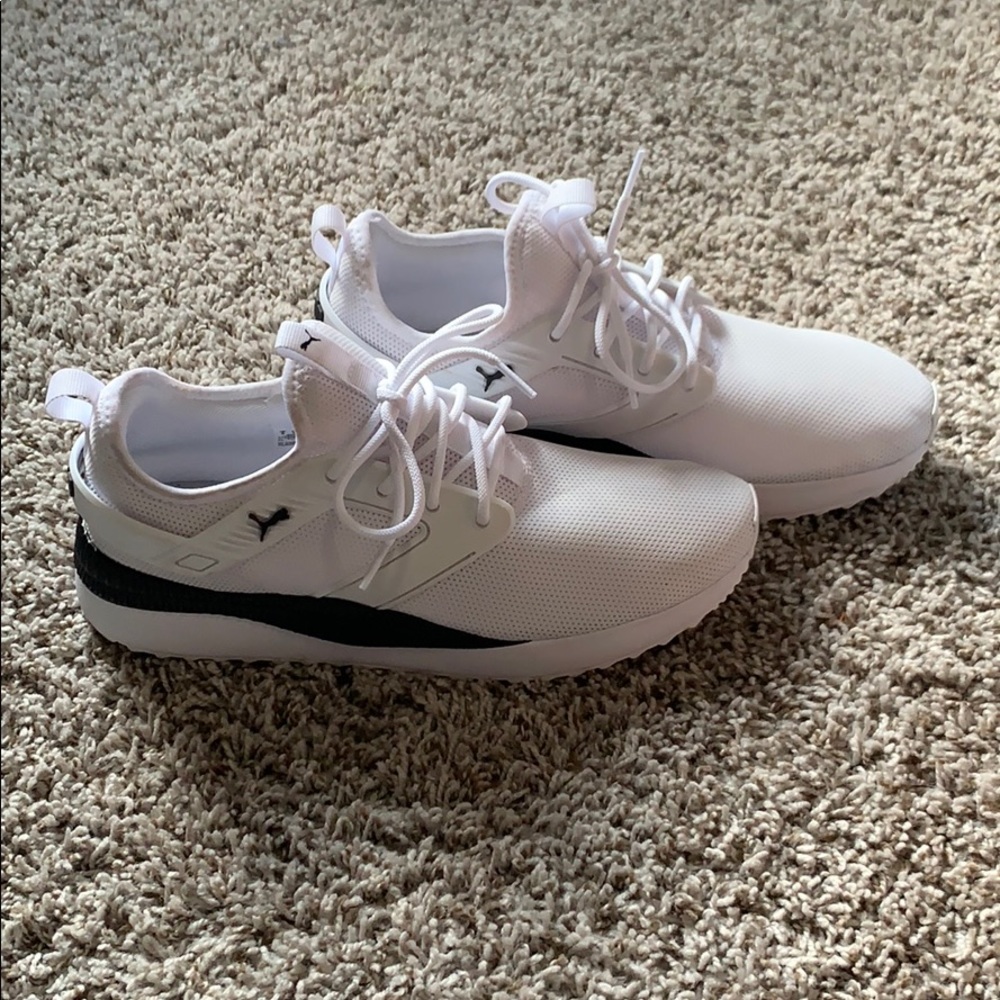 Men’s white puma shoes